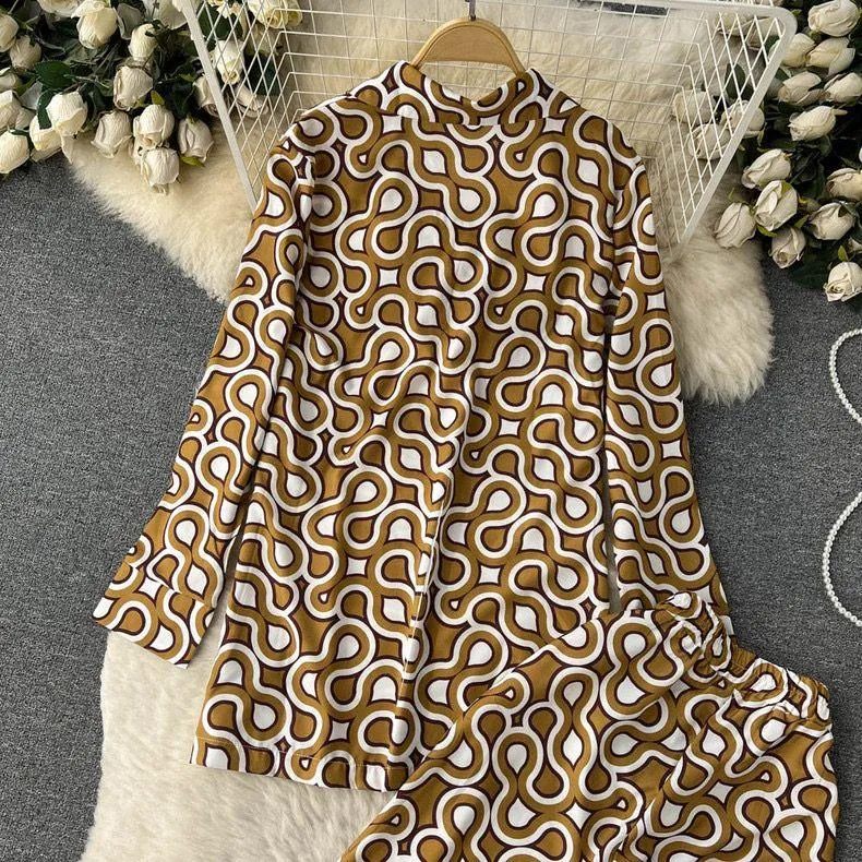 Hale Abstract Print Coord Set