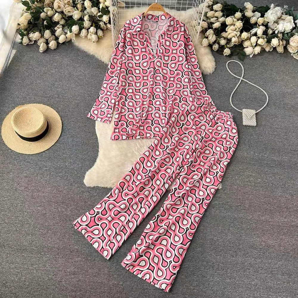 Hale Abstract Print Coord Set