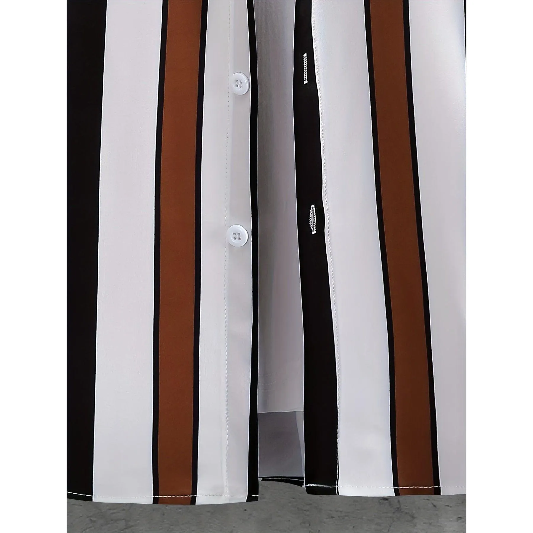 Hans Set - Herren Freizeit Gestreiftes Print Sommer Set