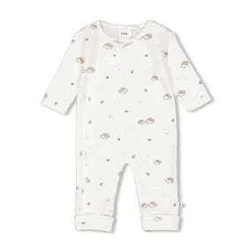 HEDGE HUGS - Organic Cotton Allover Print Side Wrap Overall