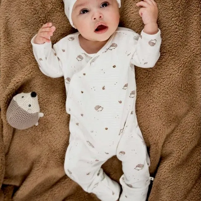 HEDGE HUGS - Organic Cotton Allover Print Side Wrap Overall
