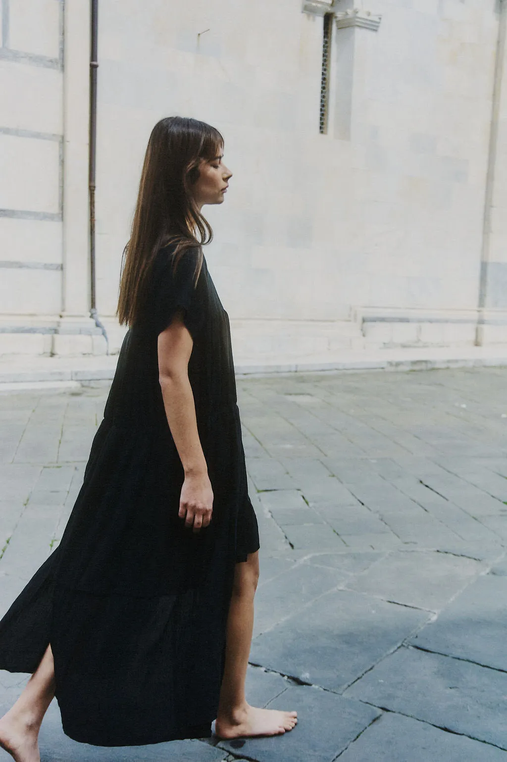 Her Own Hero Dress - Black