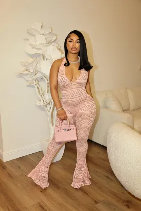 Honey Dew Jumpsuit Soft Pink