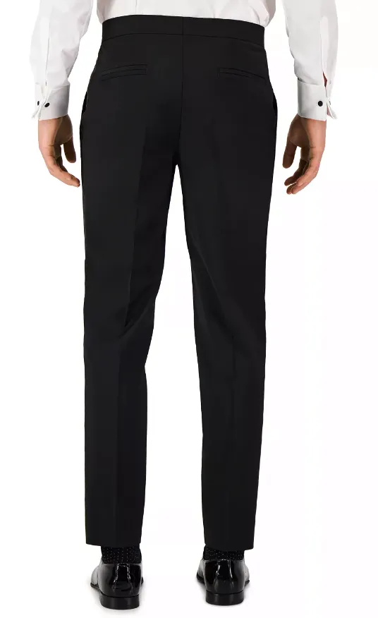 Hugo Boss Mens Modern fit Dress Pants 32 / 32 Black Solid