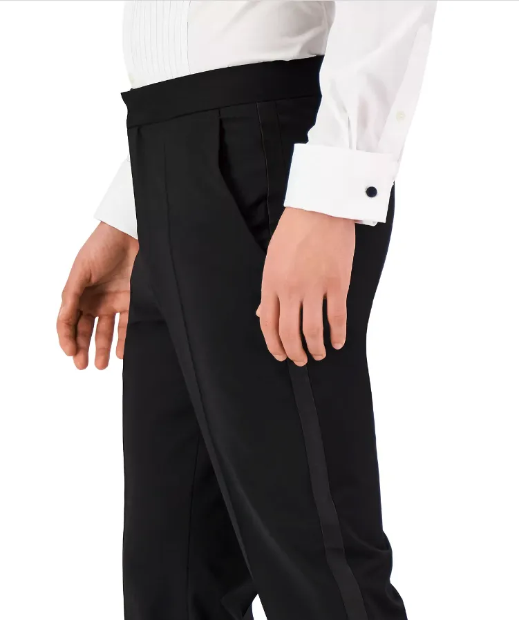 Hugo Boss Mens Modern fit Dress Pants 32 / 32 Black Solid
