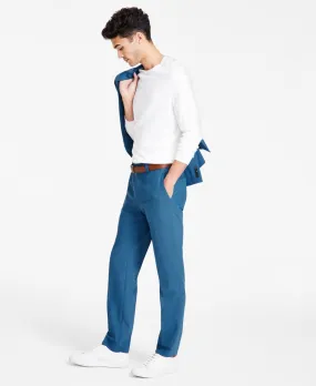 Hugo Boss Mens Modern fit Dress Pants 32 x 32 Blue Solid