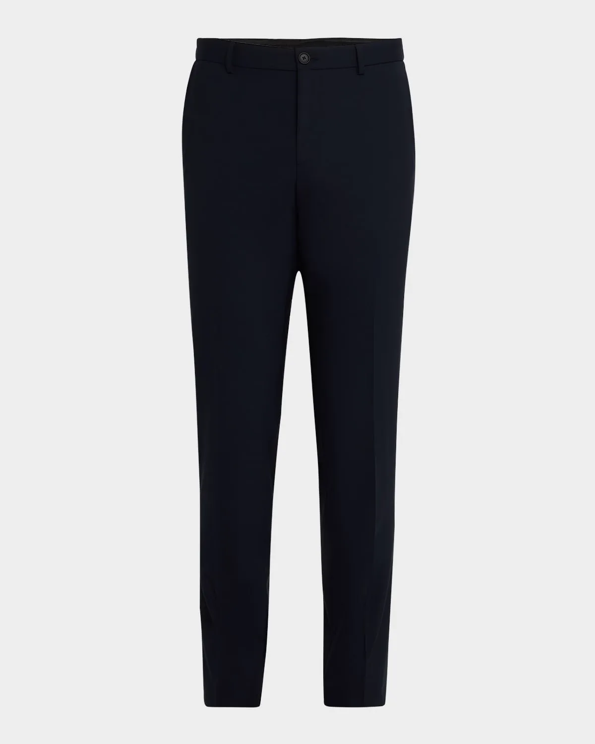 Hugo Boss Mens Regular Fit Genius Dress Pants Pants 38 x 33 Blue Solid Stretch