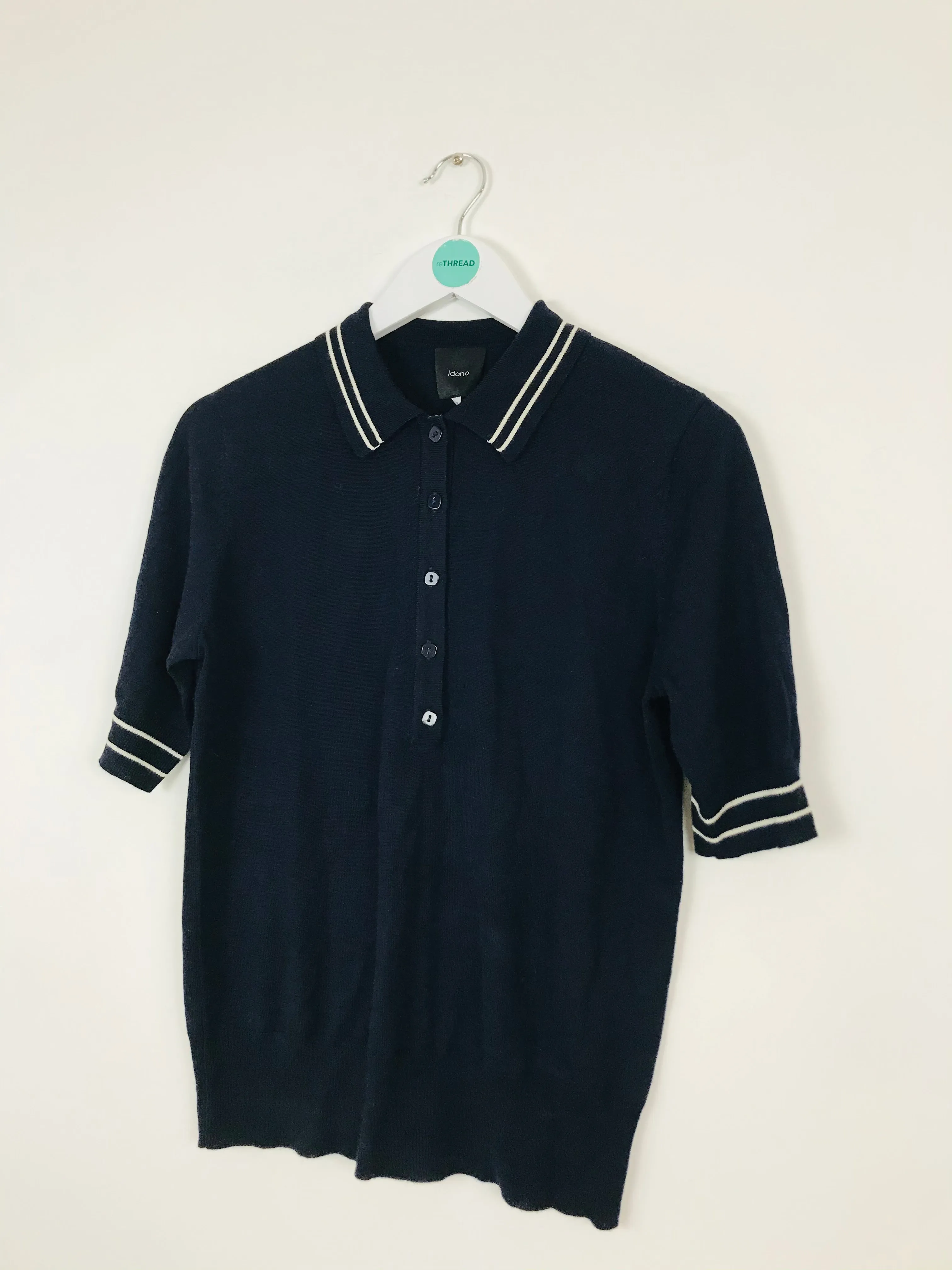 Idano Womens Knit Polo T-short | UK12 | Navy