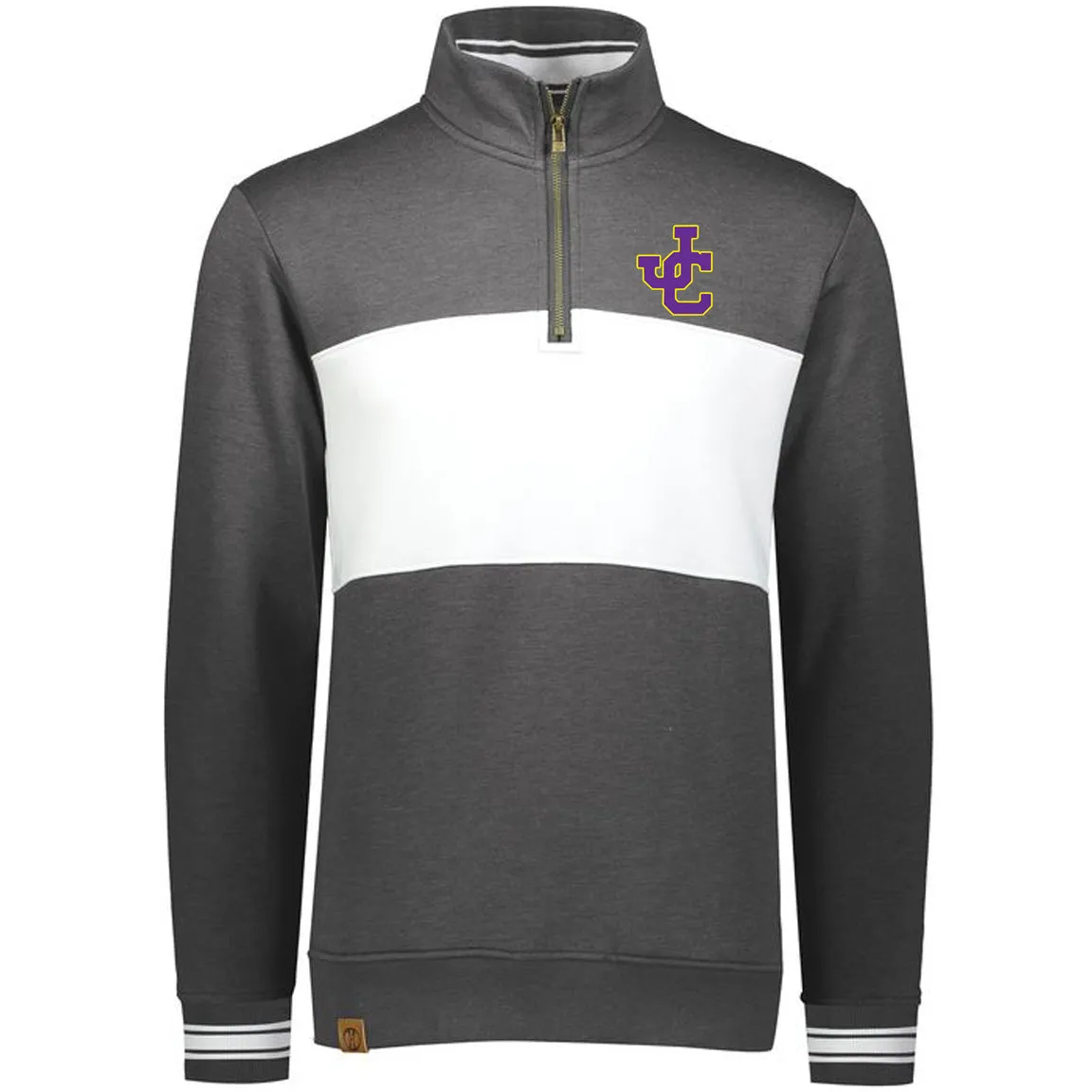 Jones County - Ivy League Pullover - Carbon Heather/White (229565)