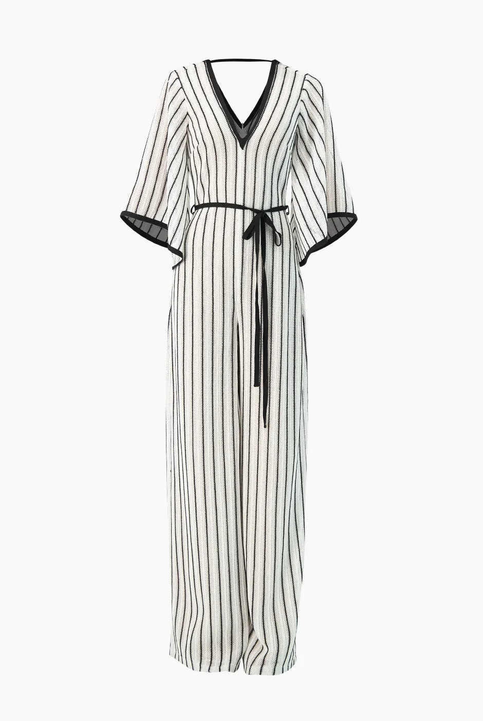 Jumpsuit amplio tejido escote en V