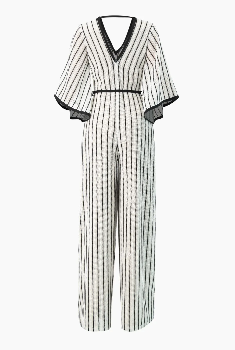 Jumpsuit amplio tejido escote en V