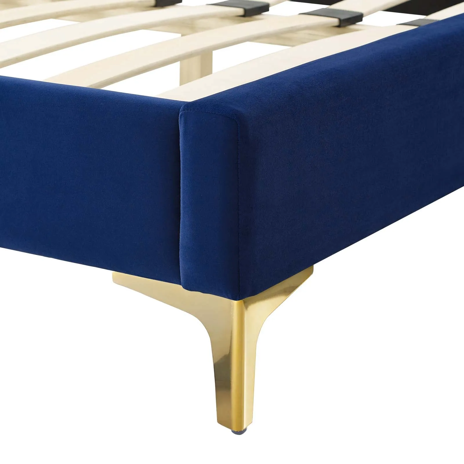 Juniper  Channel Tufted Performance Velvet Platform Bed