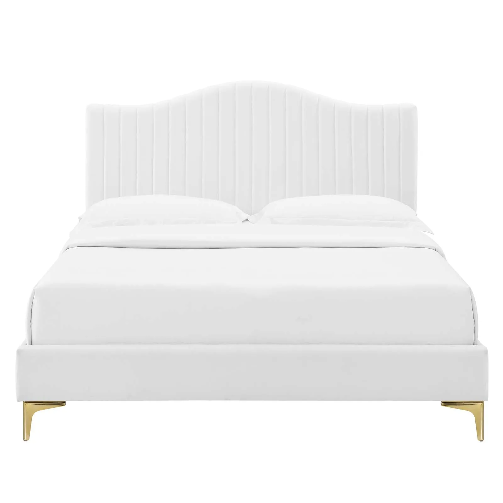 Juniper  Channel Tufted Performance Velvet Platform Bed