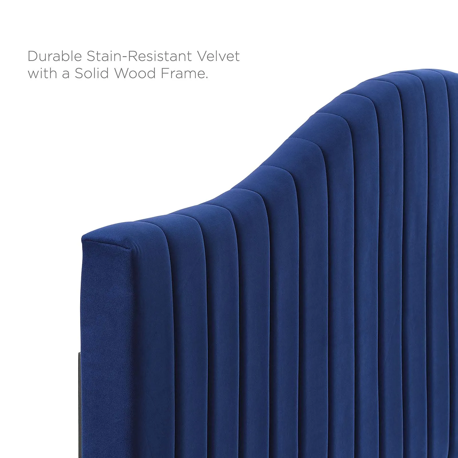 Juniper  Channel Tufted Performance Velvet Platform Bed