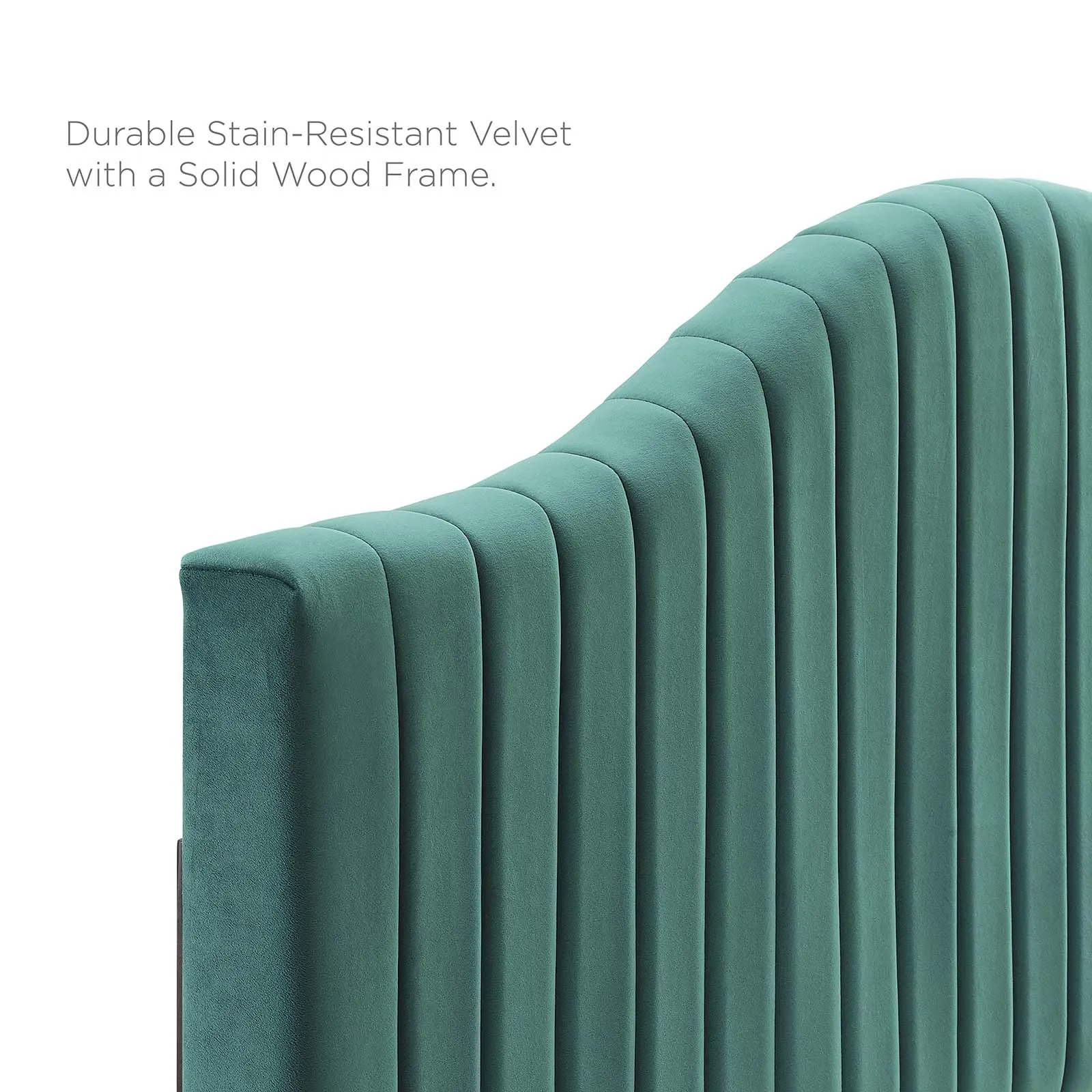 Juniper  Channel Tufted Performance Velvet Platform Bed