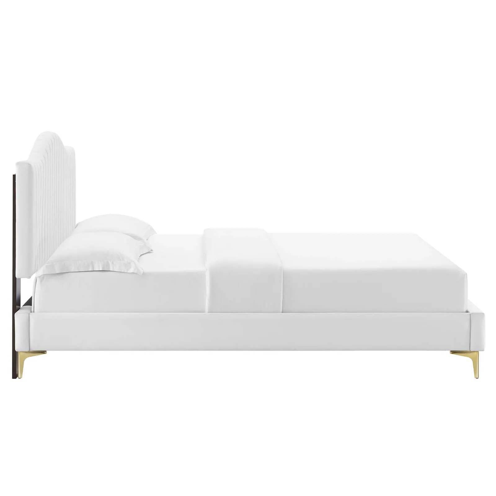 Juniper  Channel Tufted Performance Velvet Platform Bed