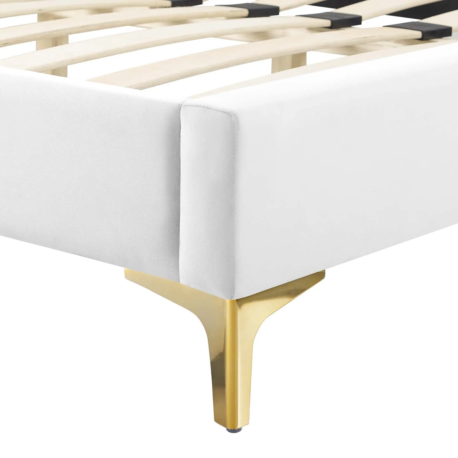 Juniper  Channel Tufted Performance Velvet Platform Bed