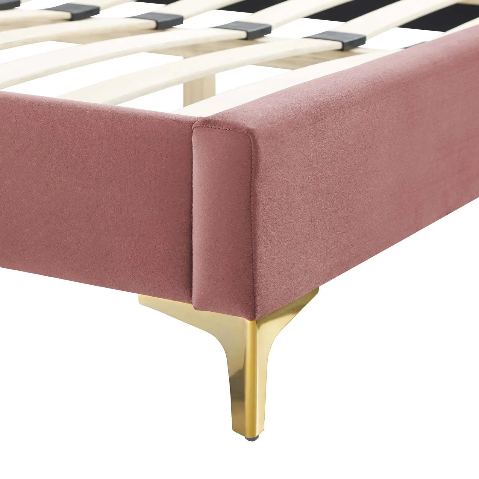 Juniper  Channel Tufted Performance Velvet Platform Bed