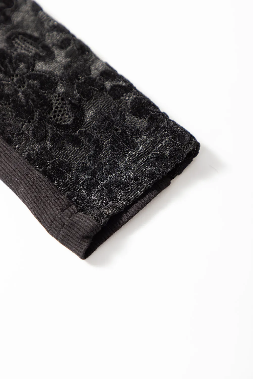 Lace Layer Top (Black)