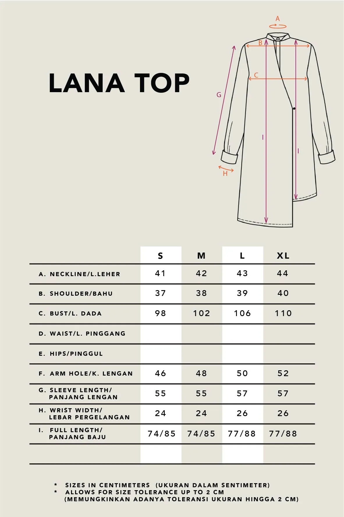 LANA TOP SAVANNA
