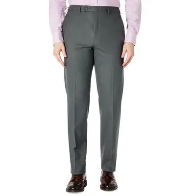 Lauren Ralph Lauren Men's Classic Fit Flat Front Dress Pants Dark Grey 42 x 32