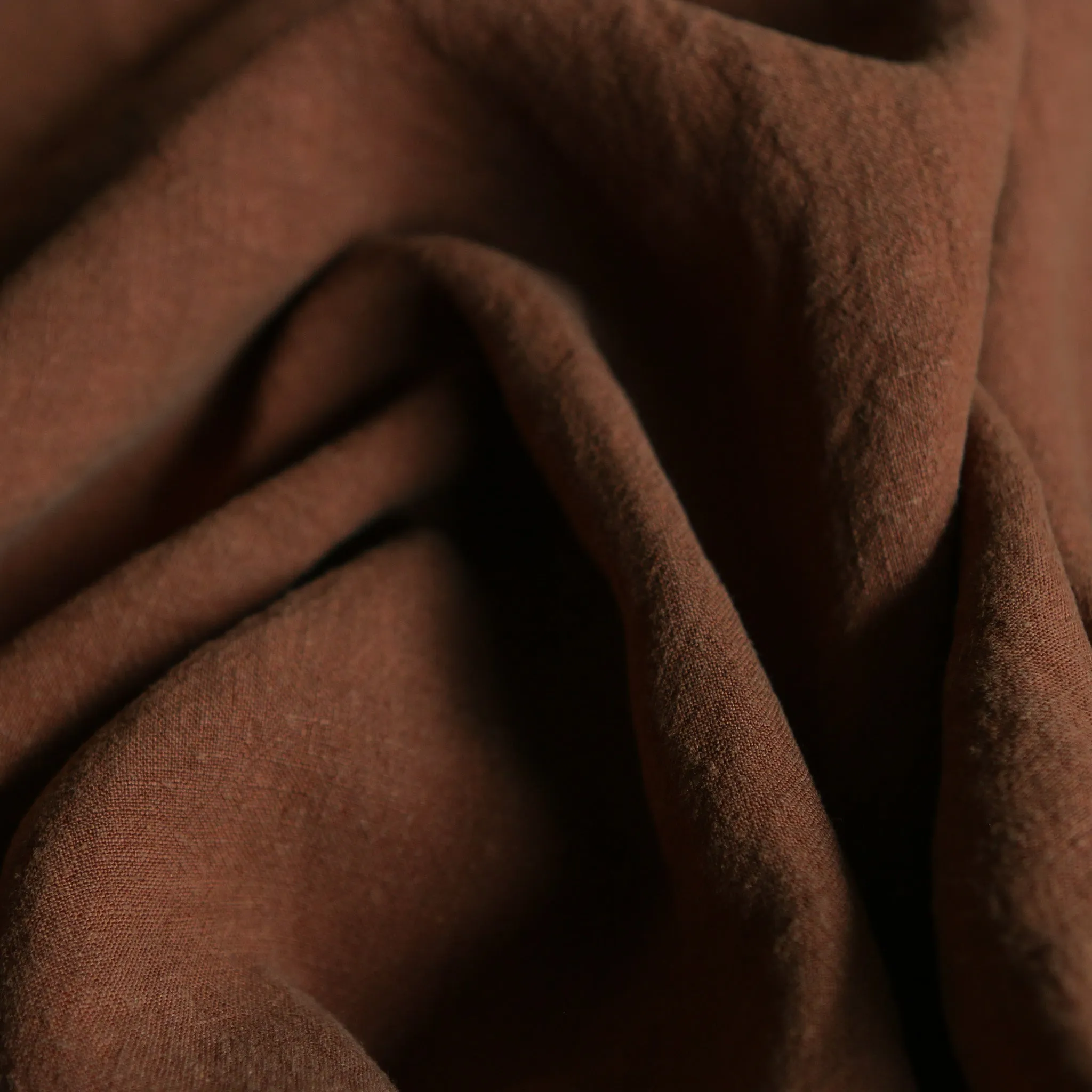 Layla Chestnut Stone Washed Linen