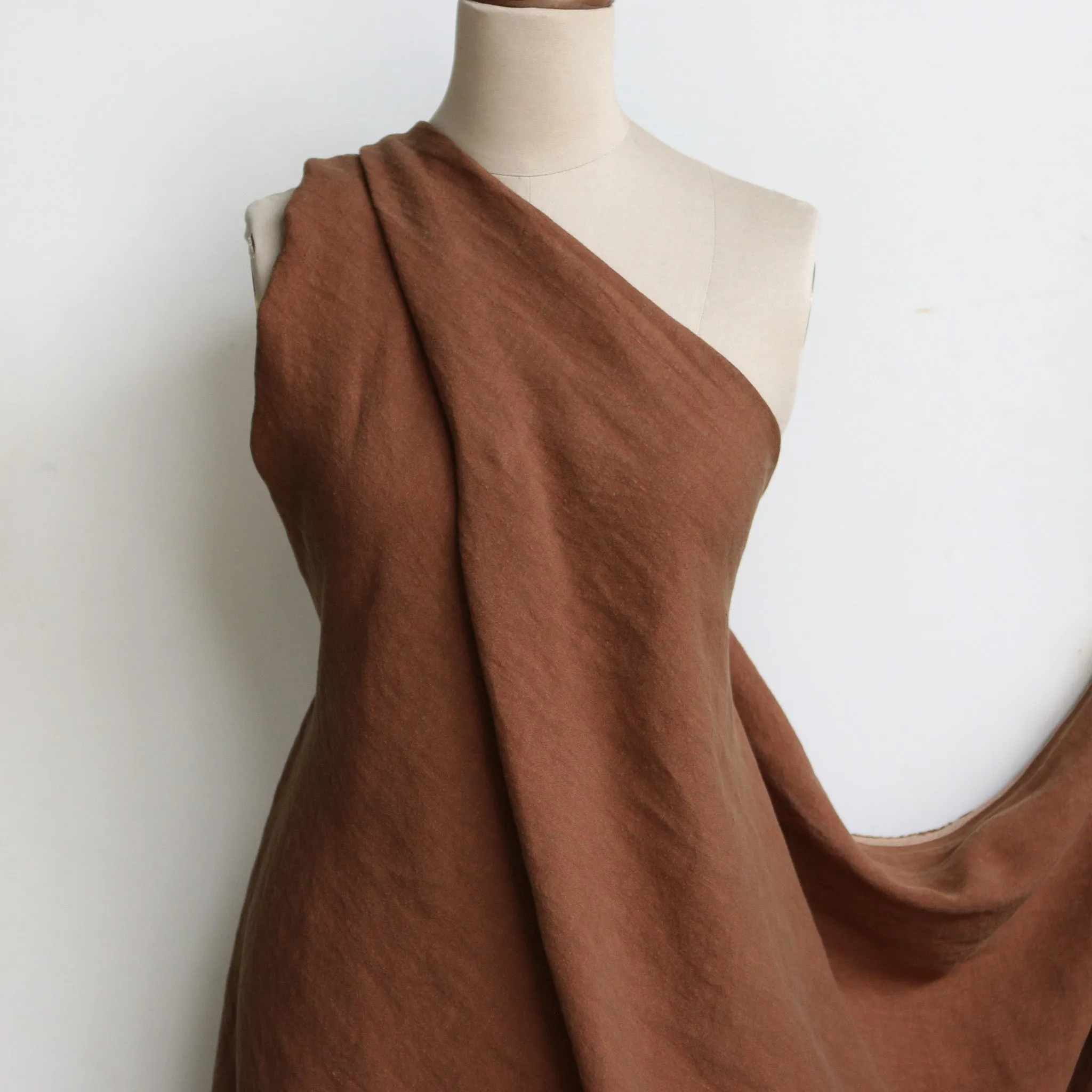 Layla Chestnut Stone Washed Linen