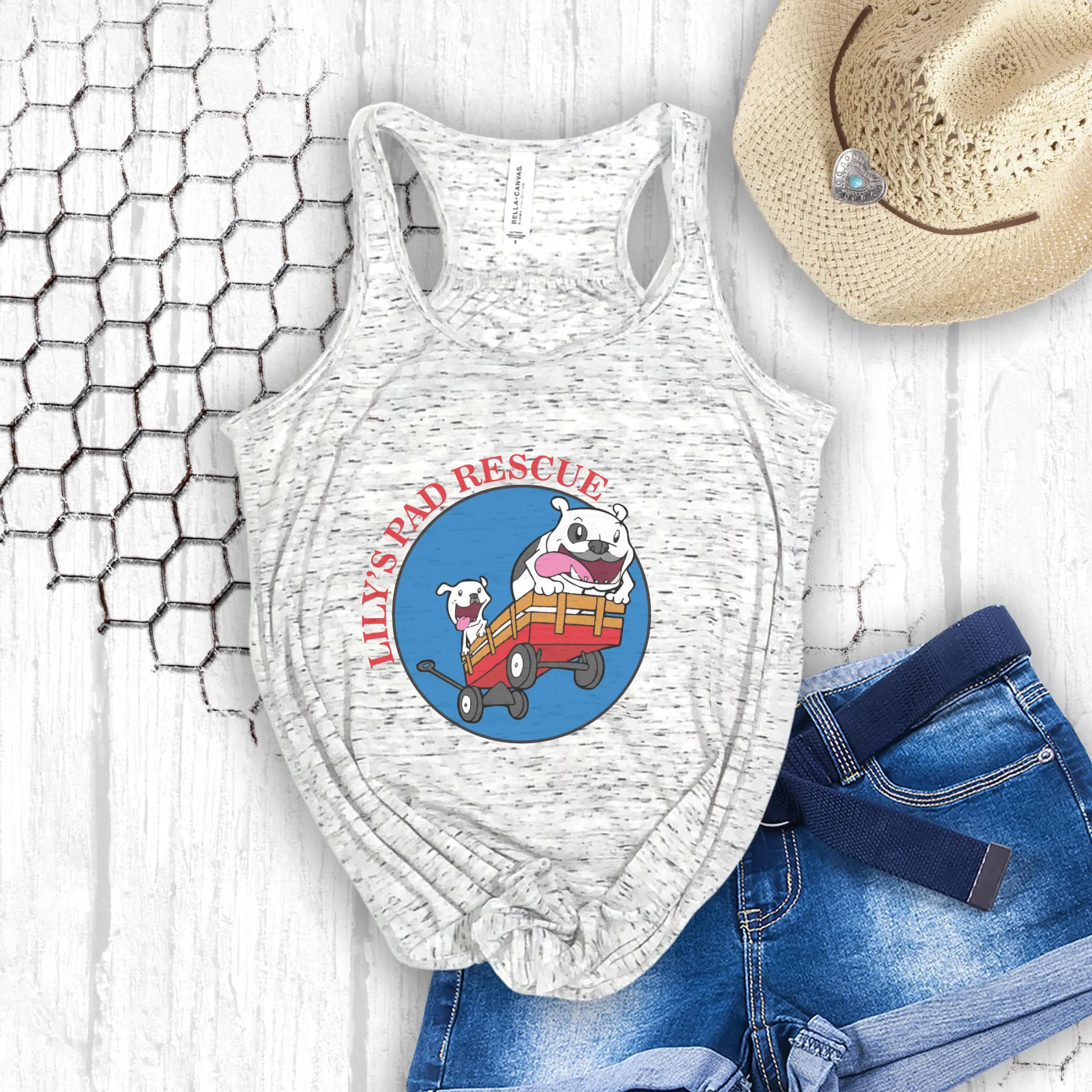 Lily's Pad Flowy Racerback Tank