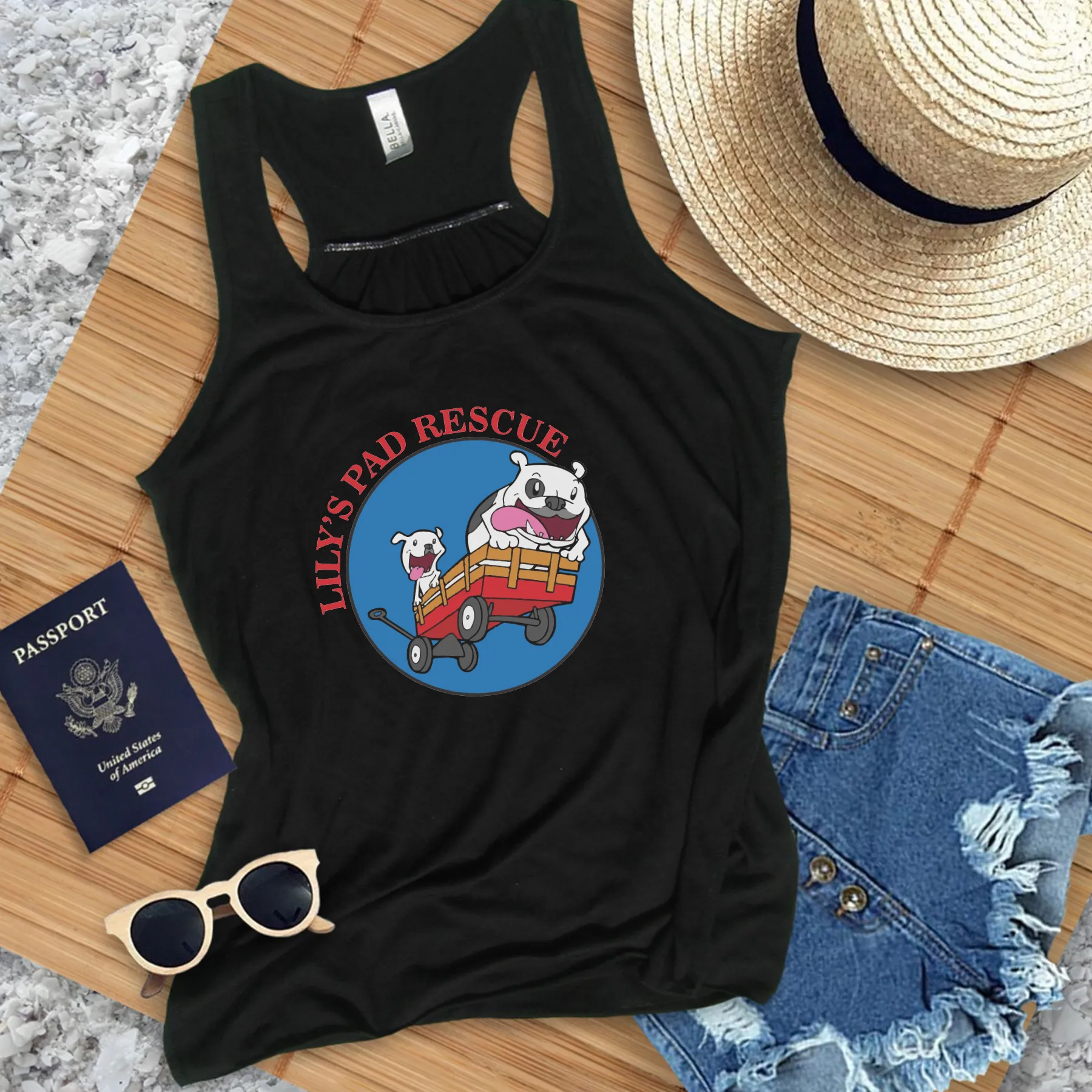 Lily's Pad Flowy Racerback Tank