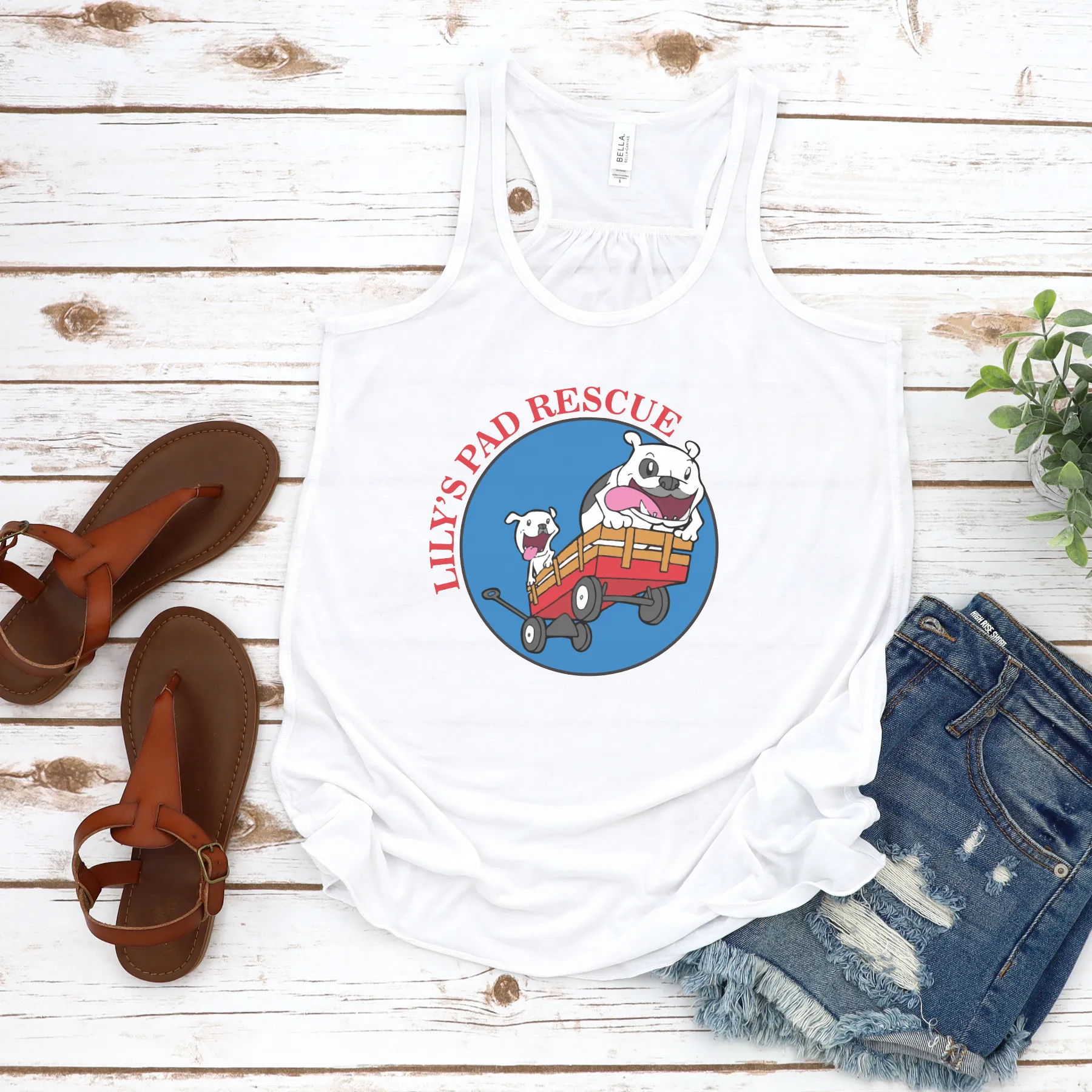 Lily's Pad Flowy Racerback Tank