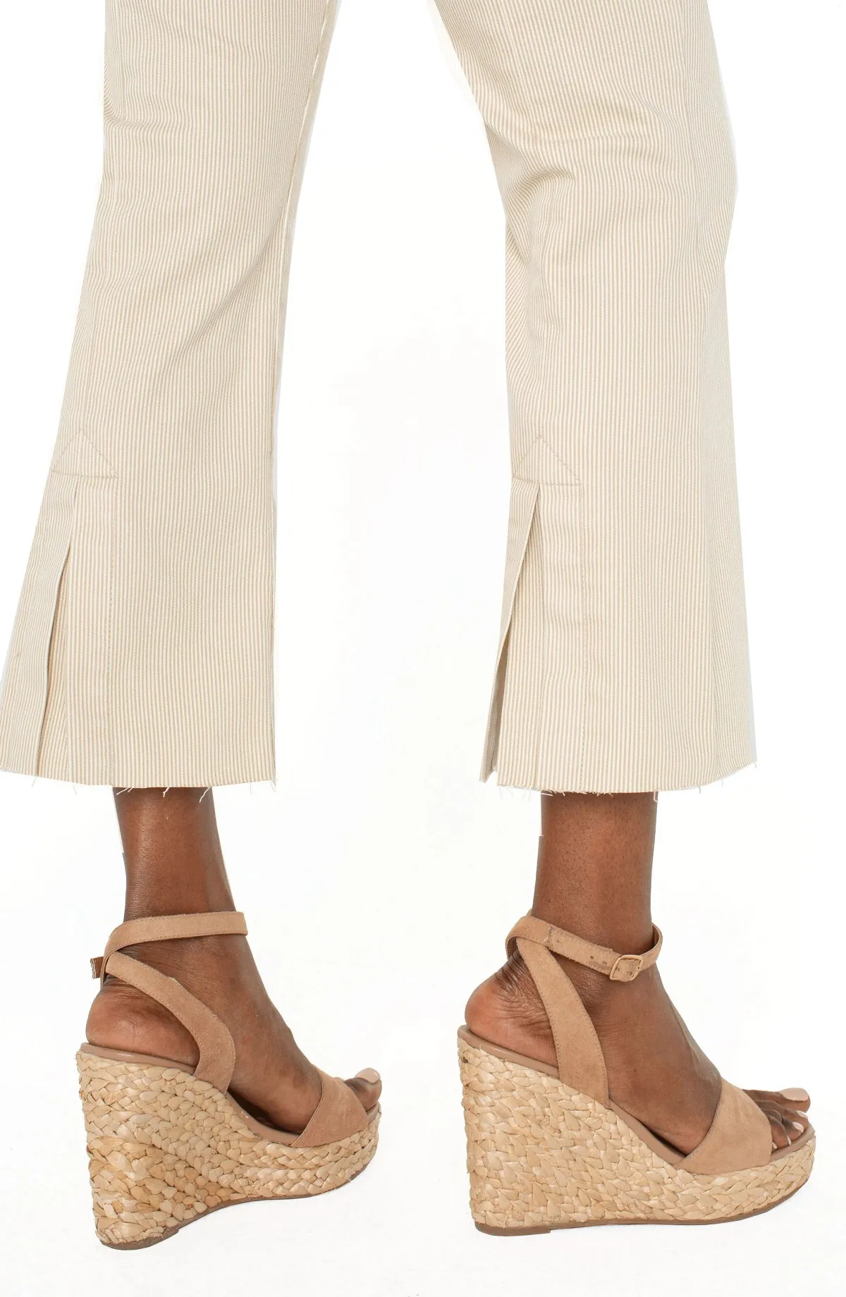 Liverpool Gia Glider® Crop Flare With Back Pleat