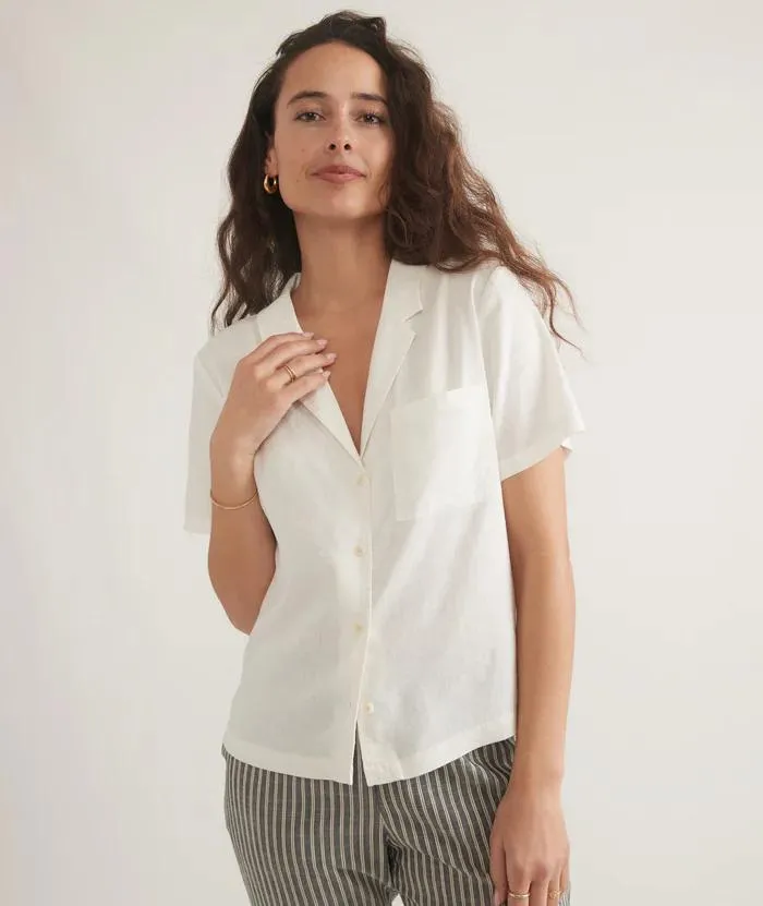 Lucy Resort Shirt - White