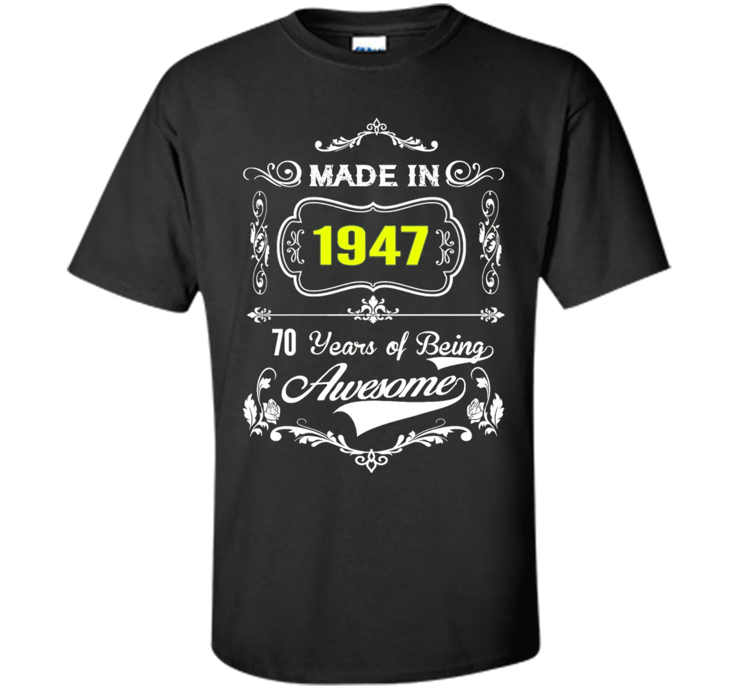 Made in 1947 Tshirt 70th Birthday 70 Years Gift