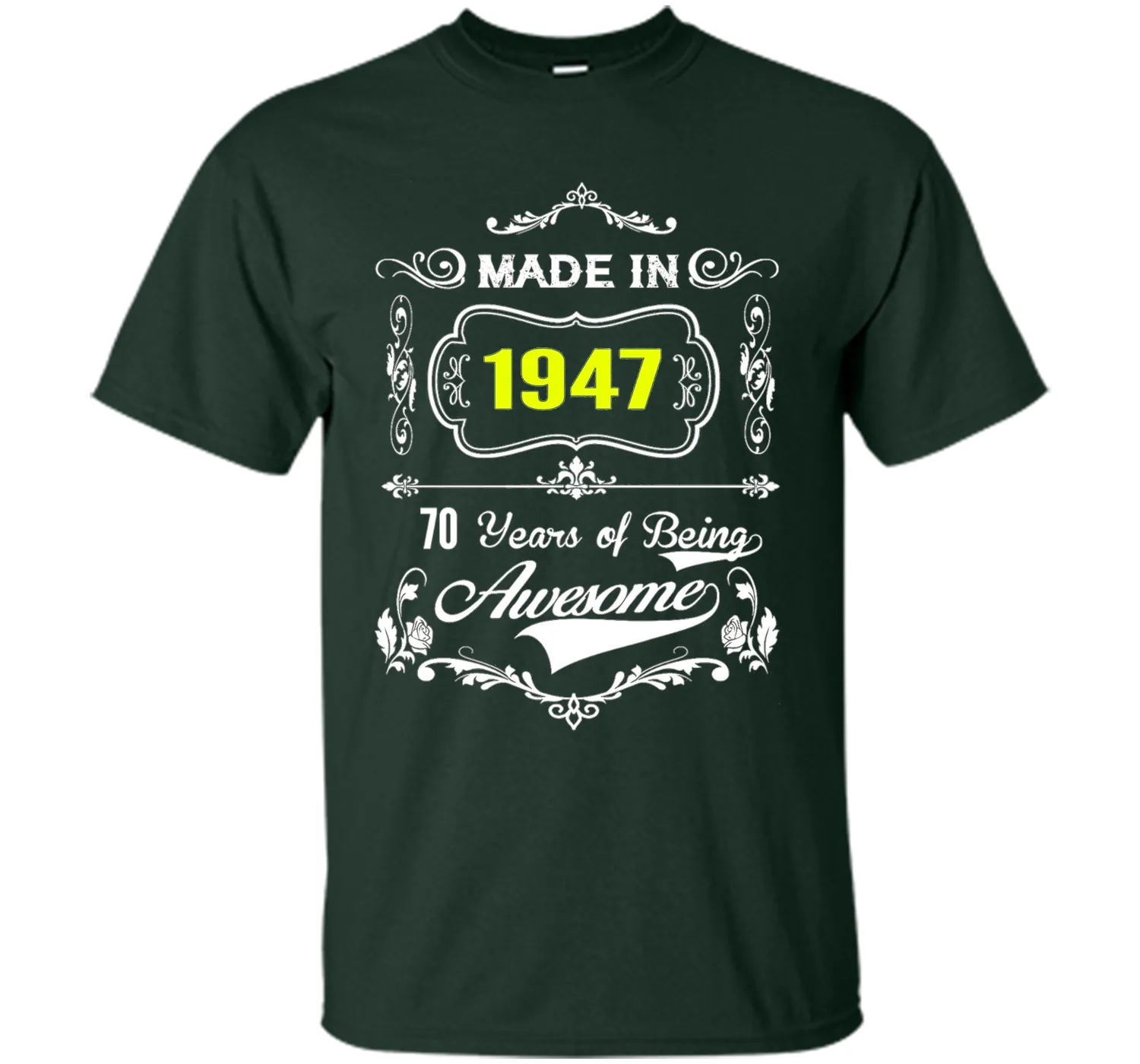 Made in 1947 Tshirt 70th Birthday 70 Years Gift