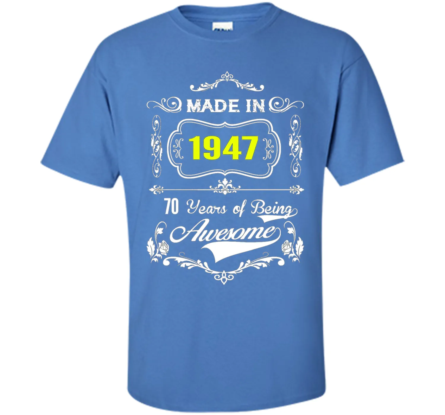 Made in 1947 Tshirt 70th Birthday 70 Years Gift