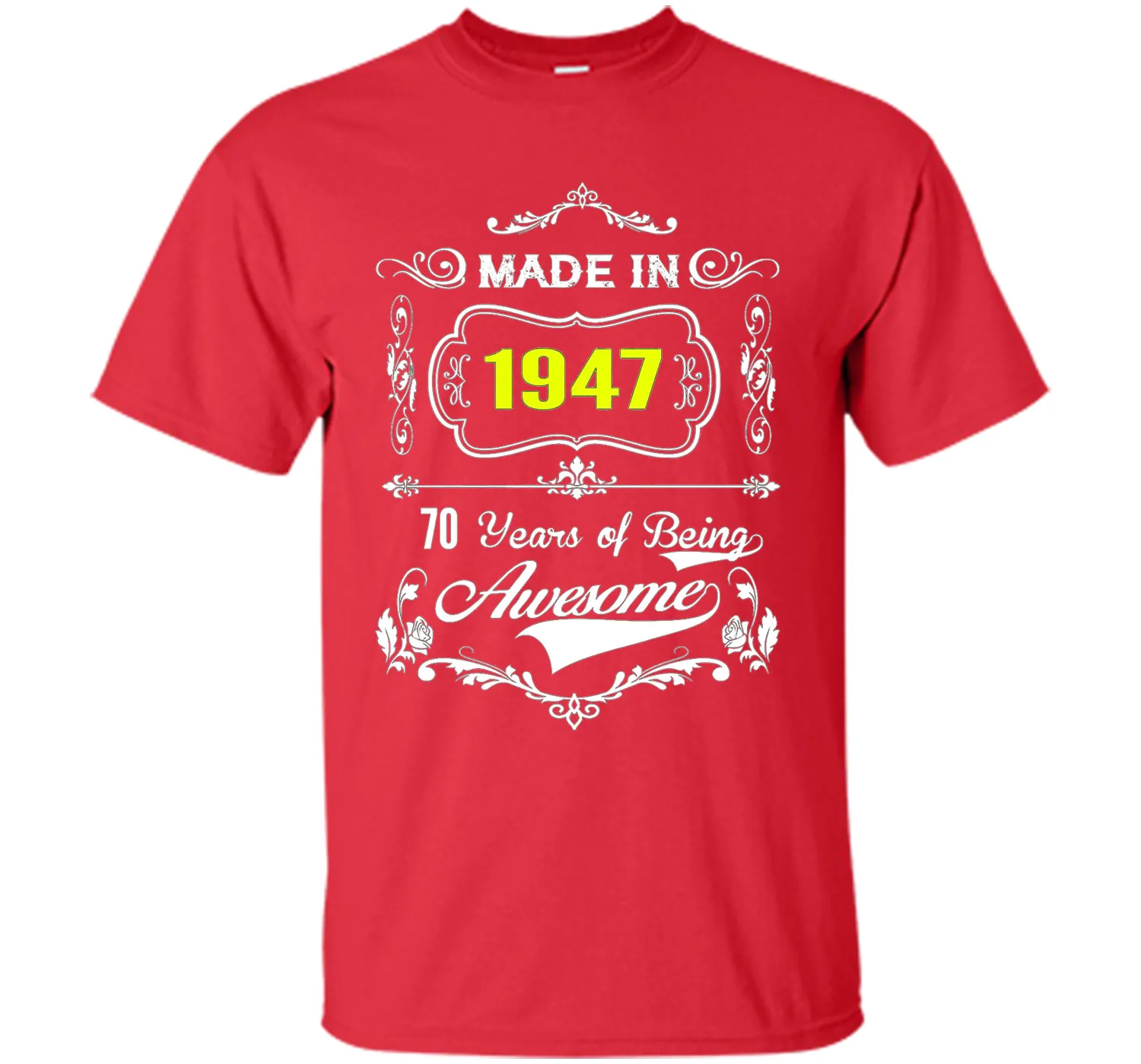 Made in 1947 Tshirt 70th Birthday 70 Years Gift