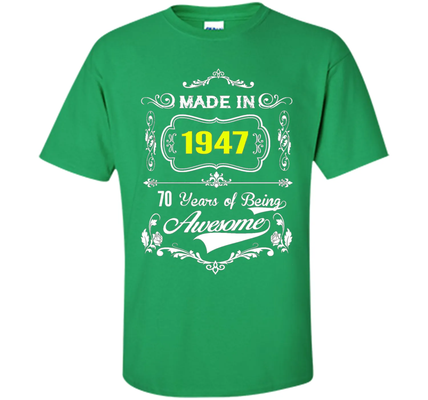 Made in 1947 Tshirt 70th Birthday 70 Years Gift