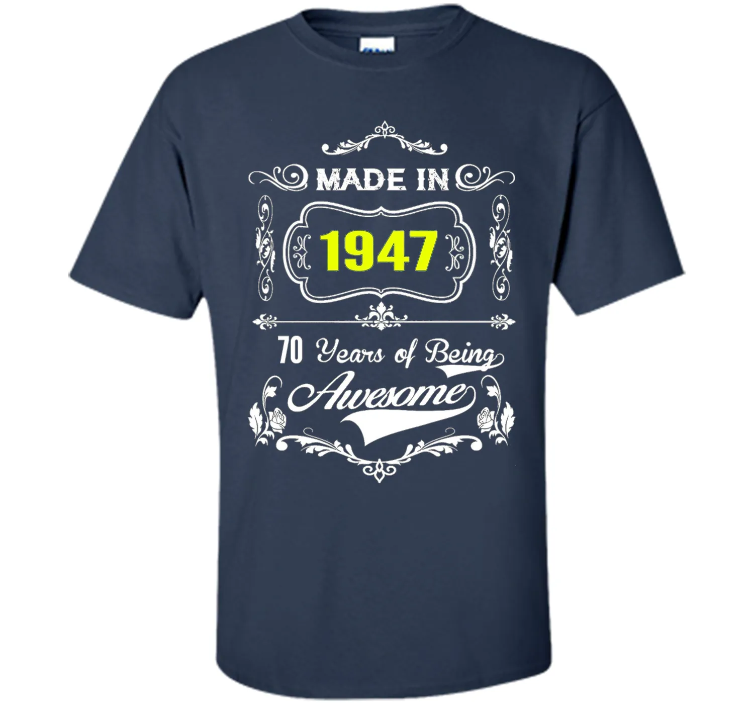 Made in 1947 Tshirt 70th Birthday 70 Years Gift