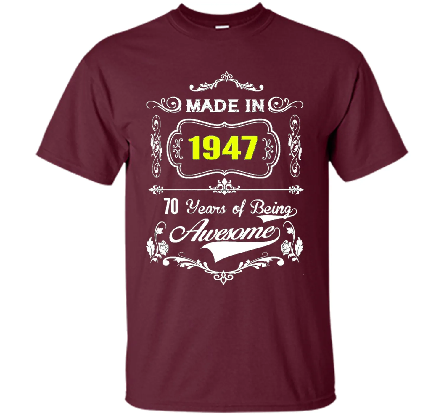 Made in 1947 Tshirt 70th Birthday 70 Years Gift