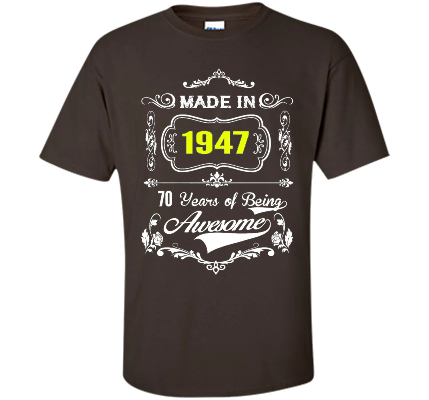 Made in 1947 Tshirt 70th Birthday 70 Years Gift