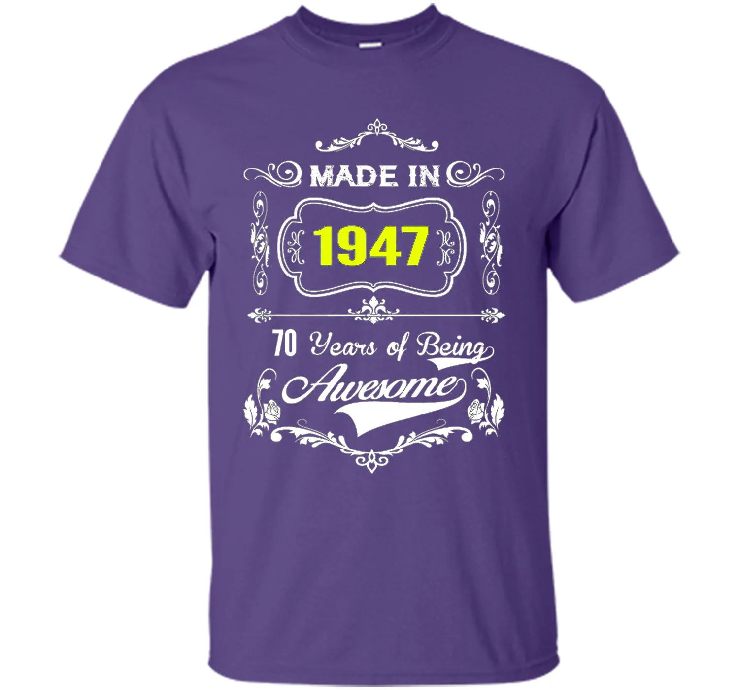 Made in 1947 Tshirt 70th Birthday 70 Years Gift