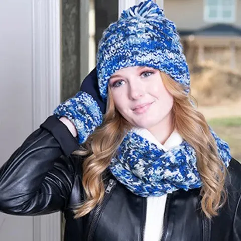 Marbled Knit Cowl Scarf