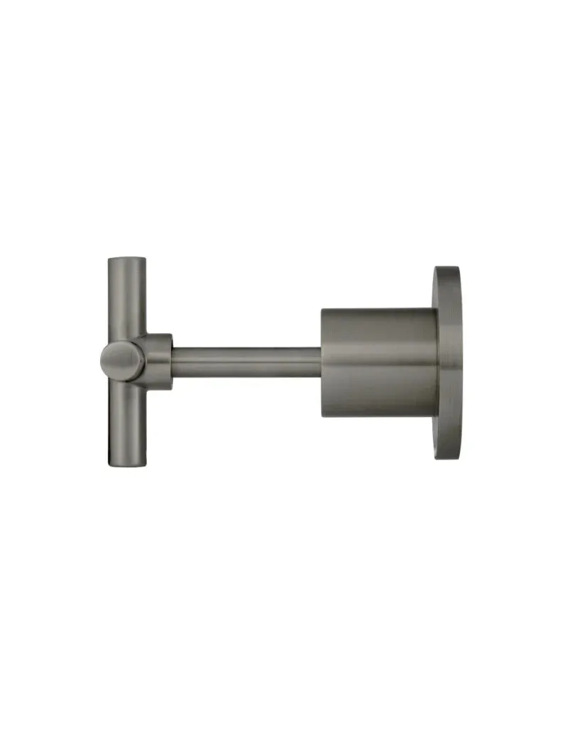 Meir | Shadow Gunmetal Round Cross Handle Jumper Valve Wall Top Assemblies