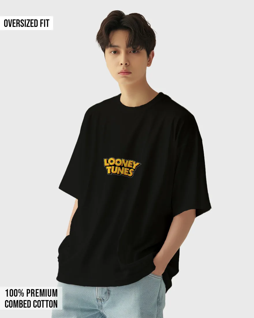 Mens Oversized Tshirt Cartoon Loony Tunes Tweety
