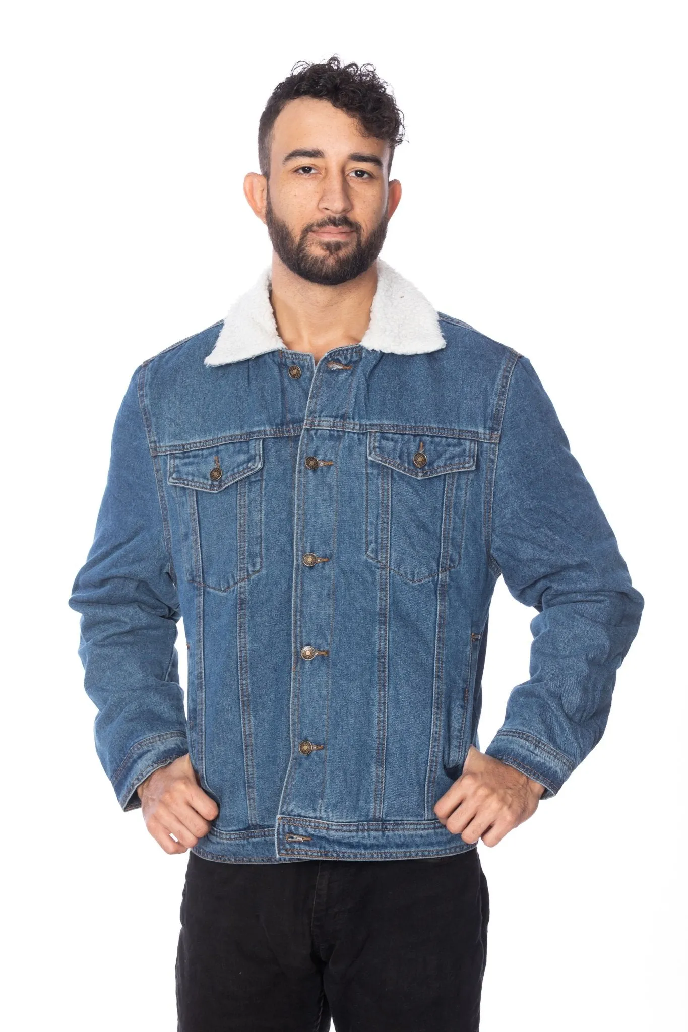 Men's  Sherpa Denim Jacket