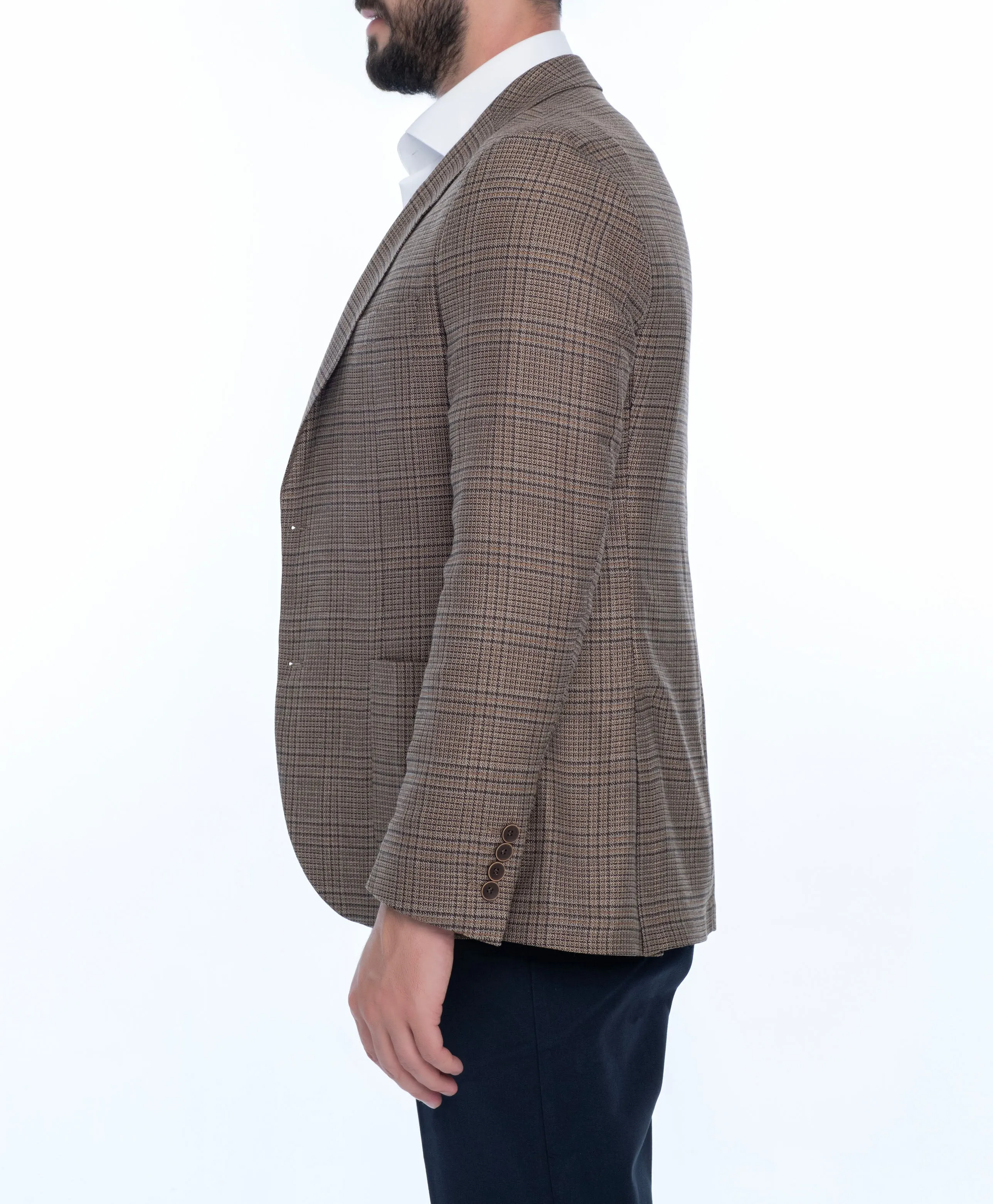 MERCI REGULAR FIT PLAID SPORT COAT