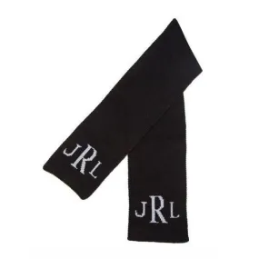 Metallic Classic Monogram Personalized Knit Scarf