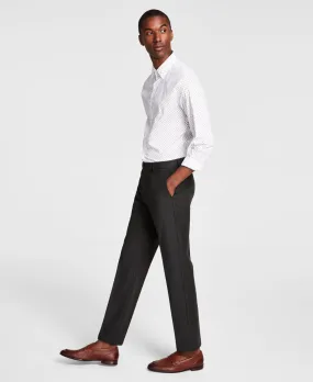 Michael Kors Men's Classic Fit Cotton Performance Dress Pants Dark Olive 36 x 34