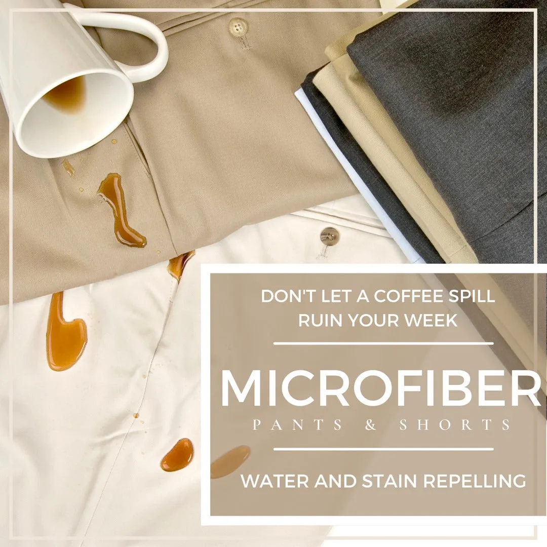 Microfiber Performance Trouser in Tan (Milan Double Reverse Pleat) by Berle