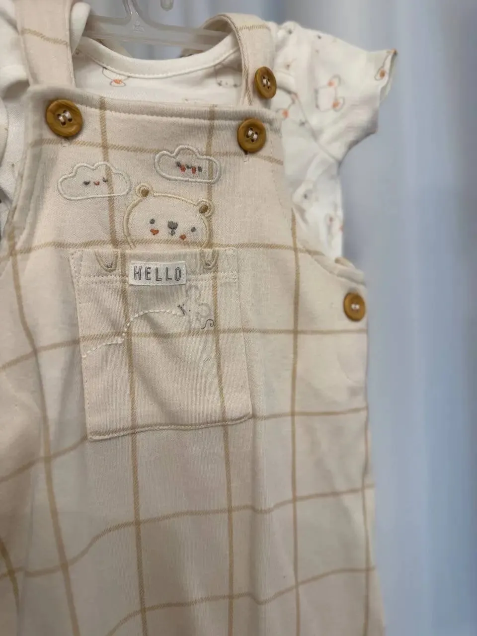 Mothercare Baby Overall, Cream